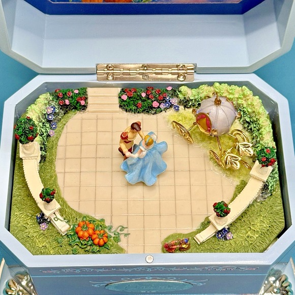 Disney Cinderella's Dance Music Box First Issue Ever After Music Box 72079 Works - Picture 10 of 16